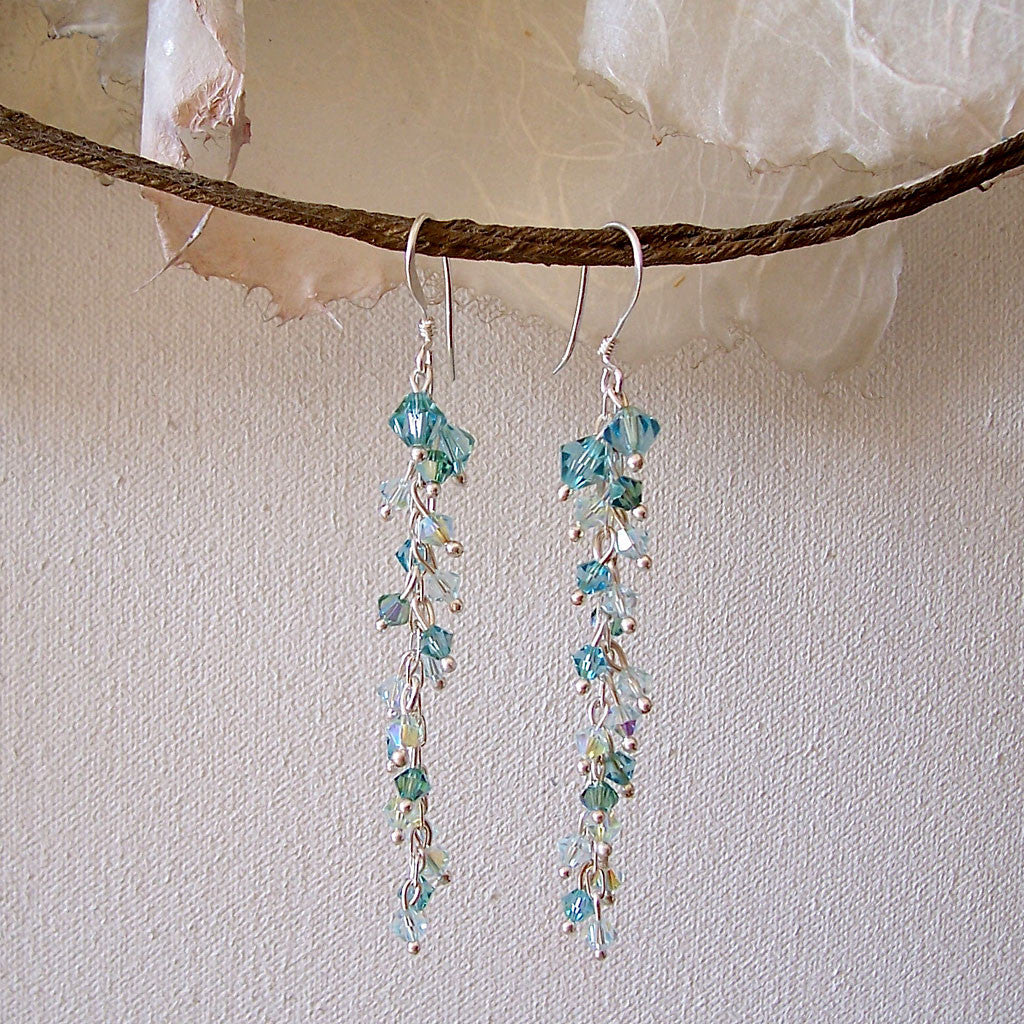 Arpaia "Hazy Lake" Trickle Crystal Earrings