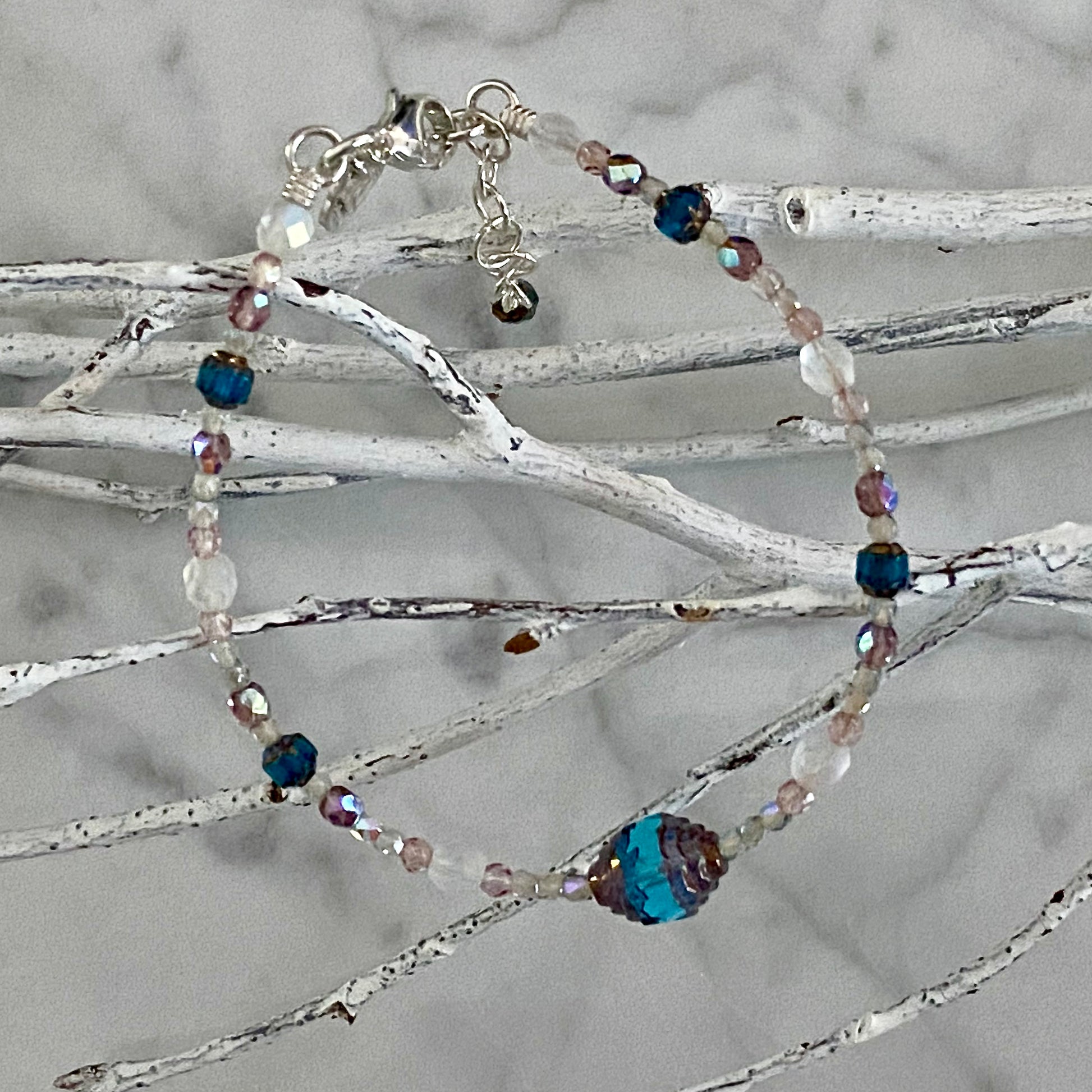 Arpaia Jewelry "Iris Drops" Brilliant Lights Glass Collection Bracelet