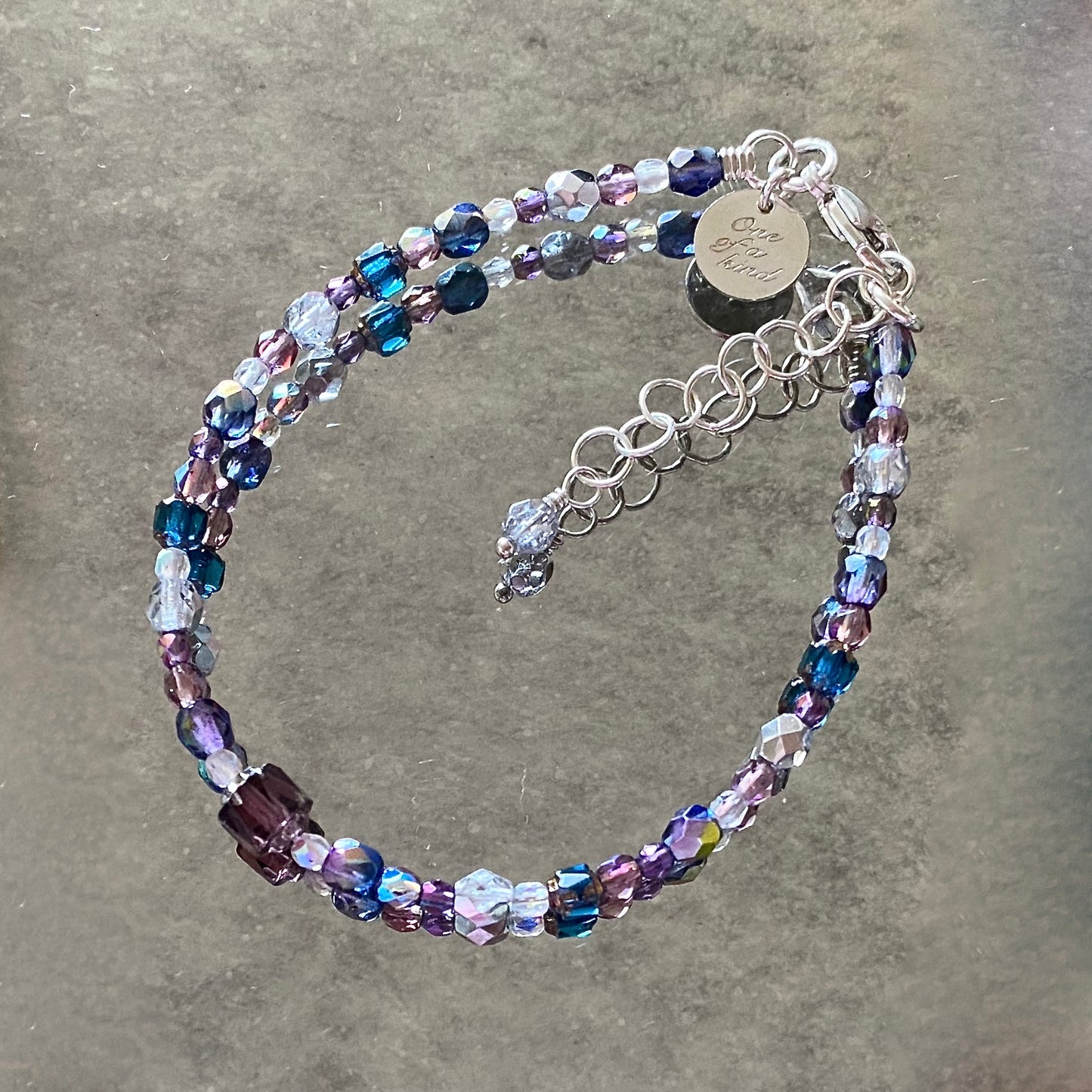 Royal Plumes Brilliant Lights Glass Bracelet / Arpaia Jewelry