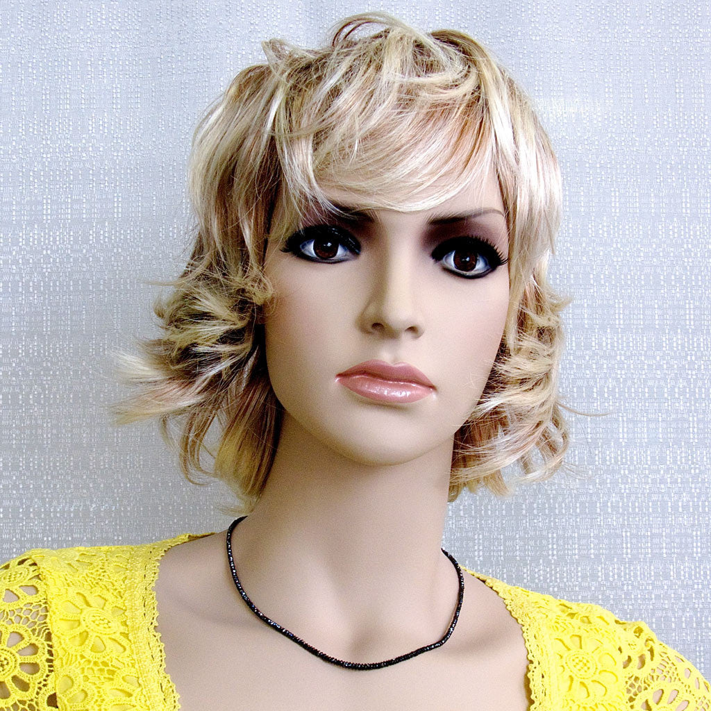 Razzle Dazzle fancy black diamond necklace on maniquin