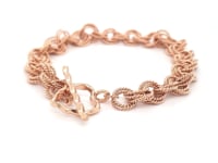 360 Video Rose Vermeil Love Knot Bracelet