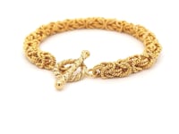 360 Video 24K Gold Vermeil 6.5mm Byzantine Bracelet / Arpaia Lang