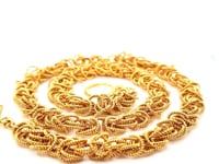 360 Video Loose Byzantine Vermeil Classic Collection Necklace / Arpaia Lang