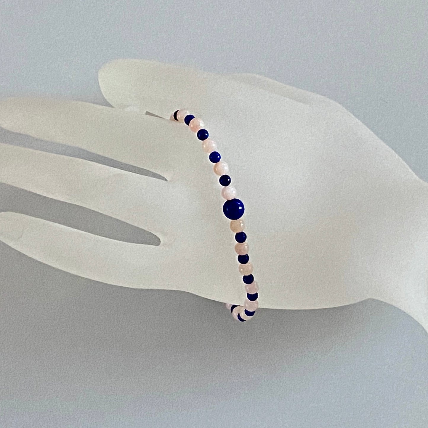 Arpaia Pink Peruvian Opal and Lapis Bracelet