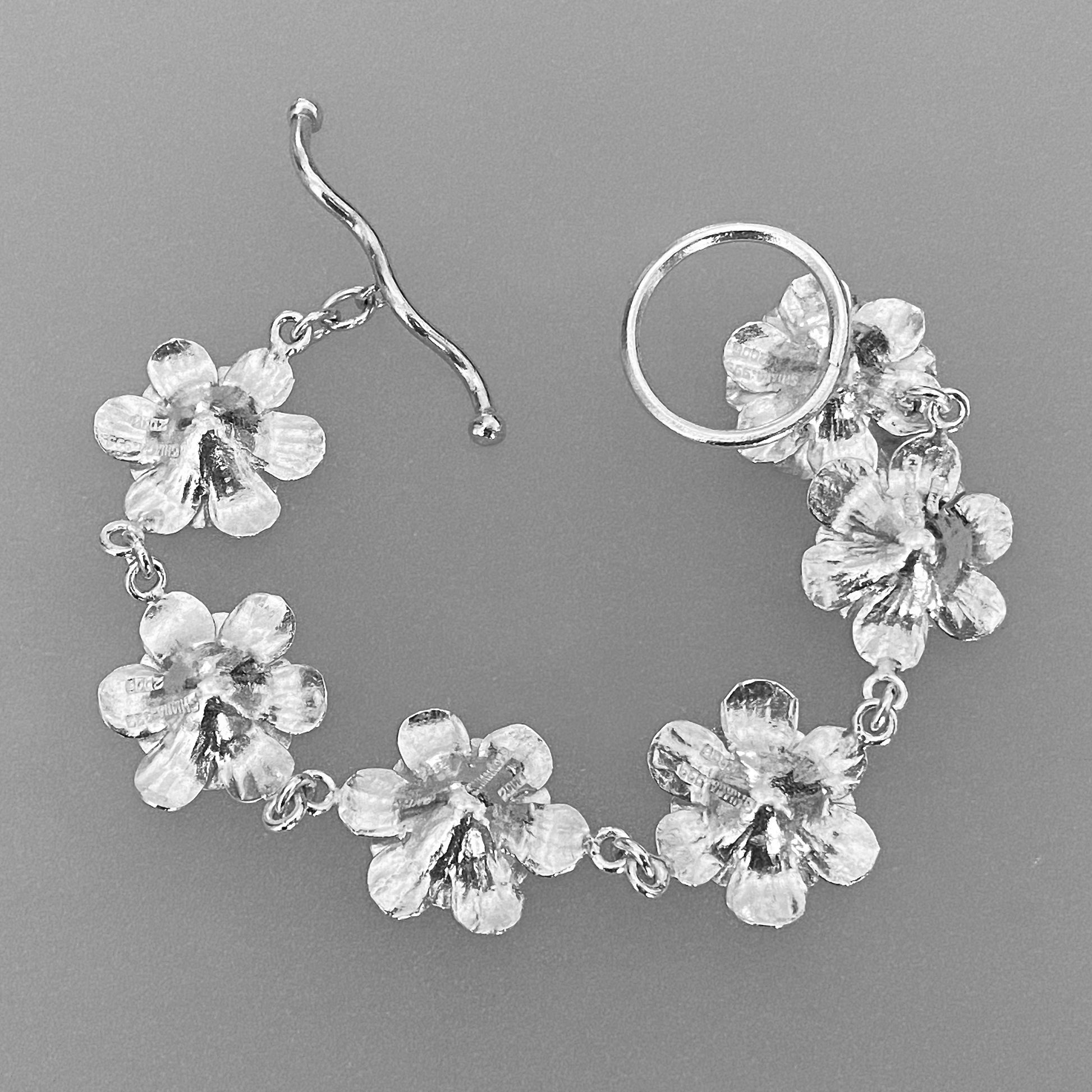 Backside flower bracelet / Arpaia Jewelry