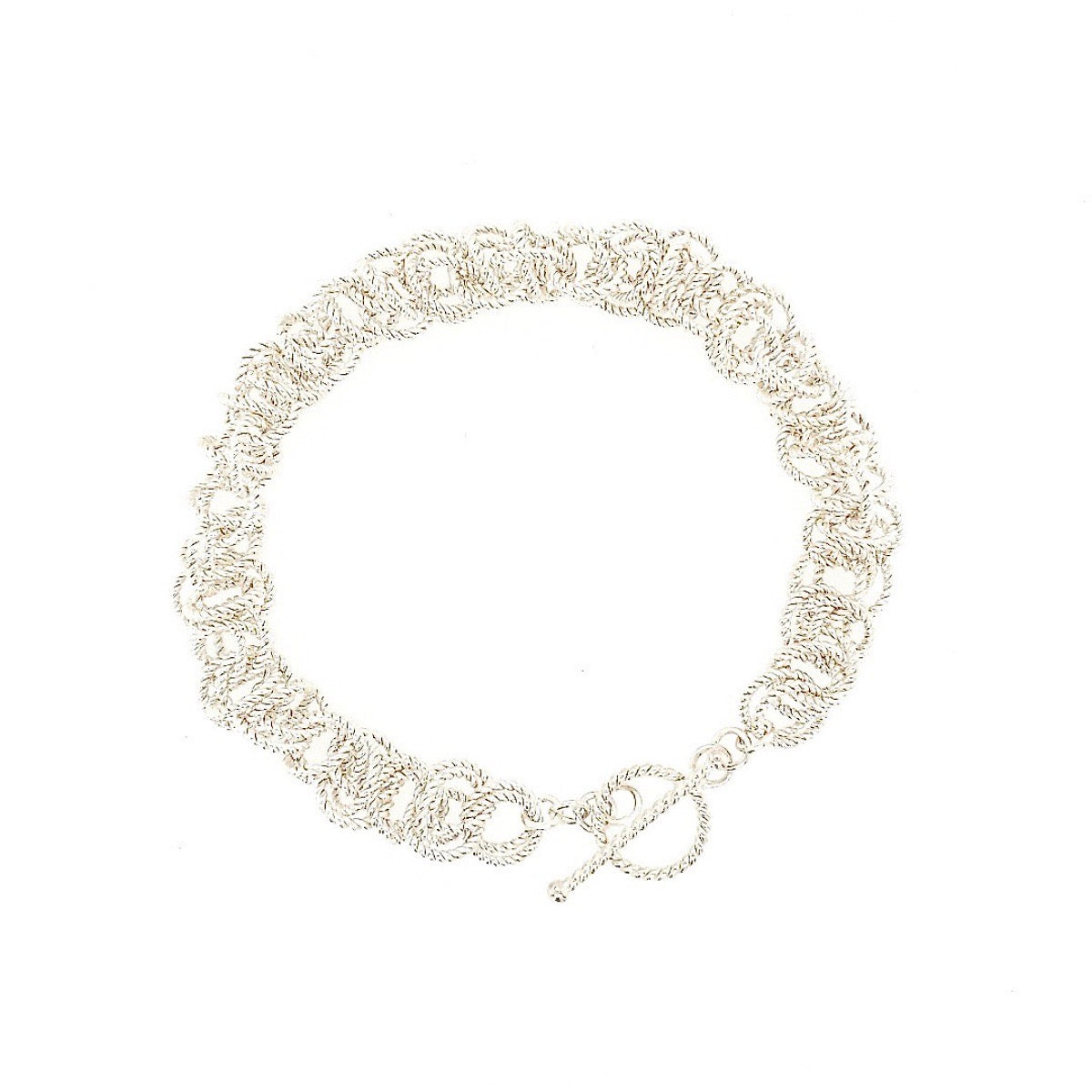 Arpaia Lang 9mm Sterling Silver Saturn Bracelet - main image white background light box