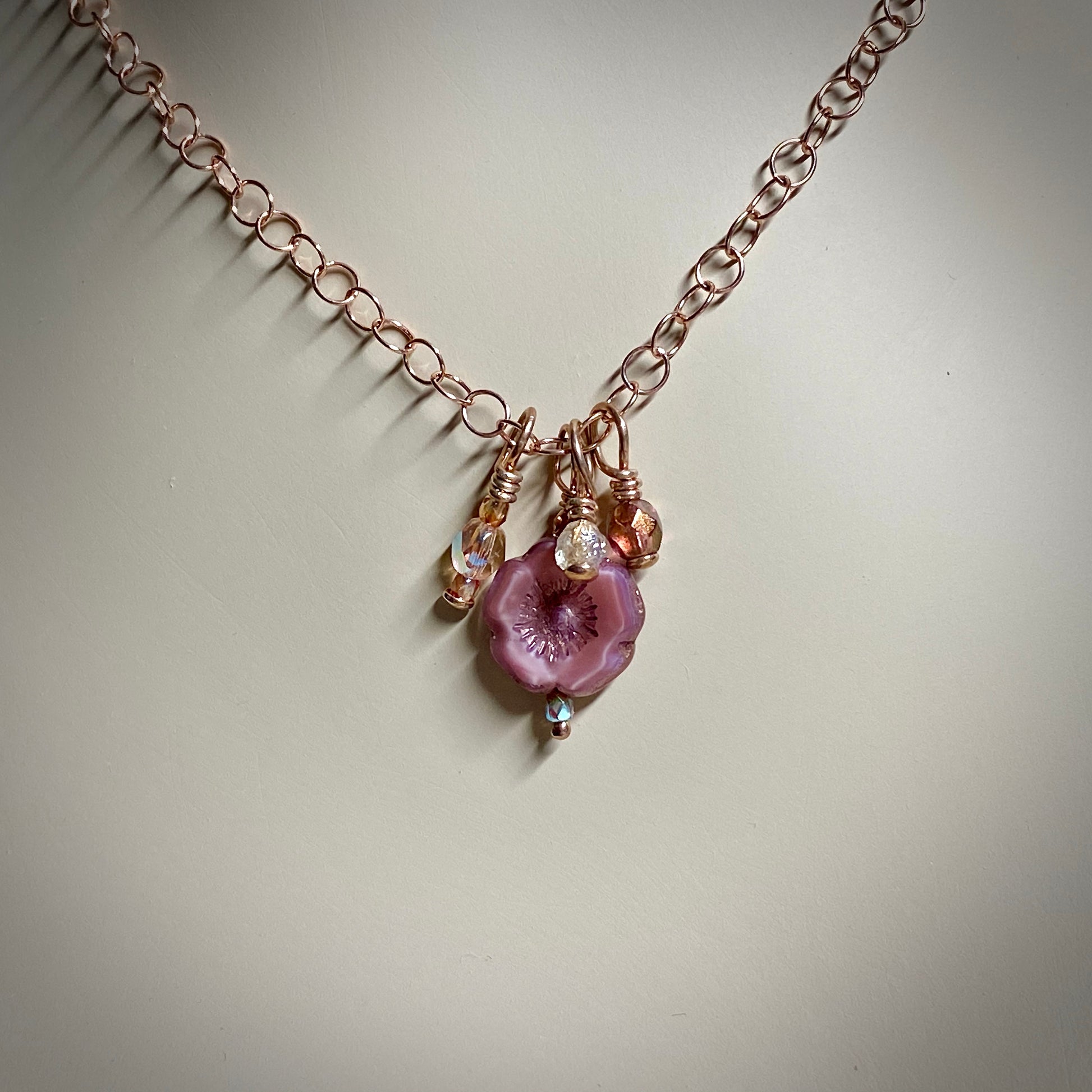 Arpaia "Burnished Rose" Trinket Necklace