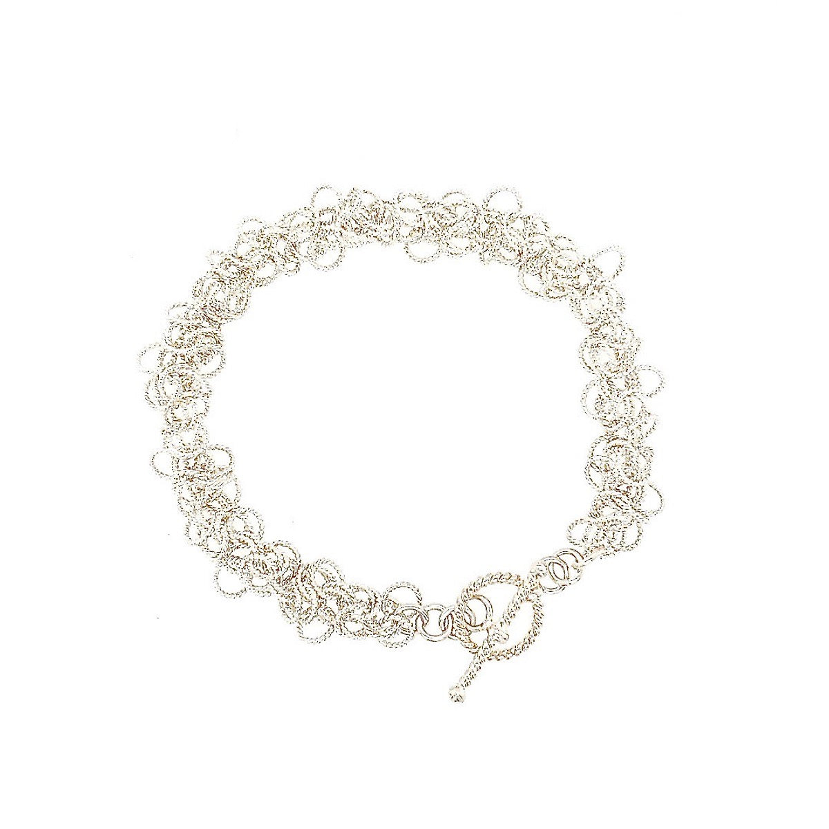 Frilly Silver Classic Collection Bracelet image on white background / Arpaia Lang