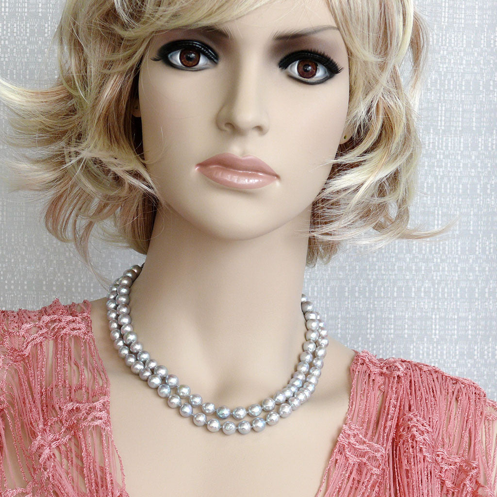 "Sea Mist" Cultured Pearl Necklace