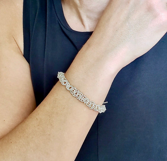 Silver Saturn Classic Collection Bracelet